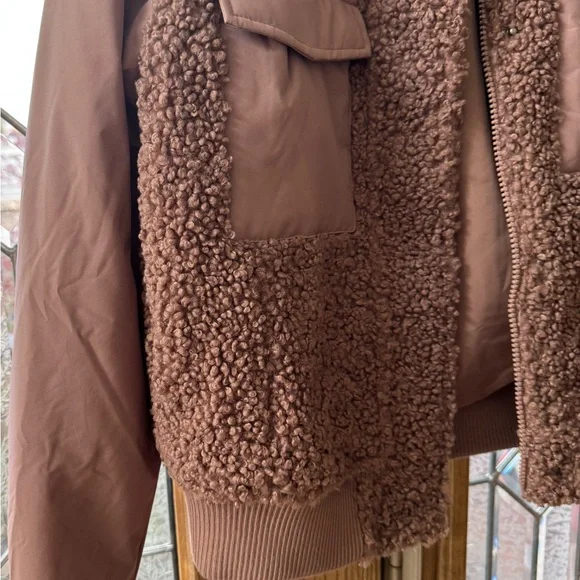 UpWest Mauve Teddy Jacket with Pockets - Picture 4 of 8